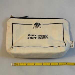 Origins Black and Cream Toiletry/Cosmetic Bag